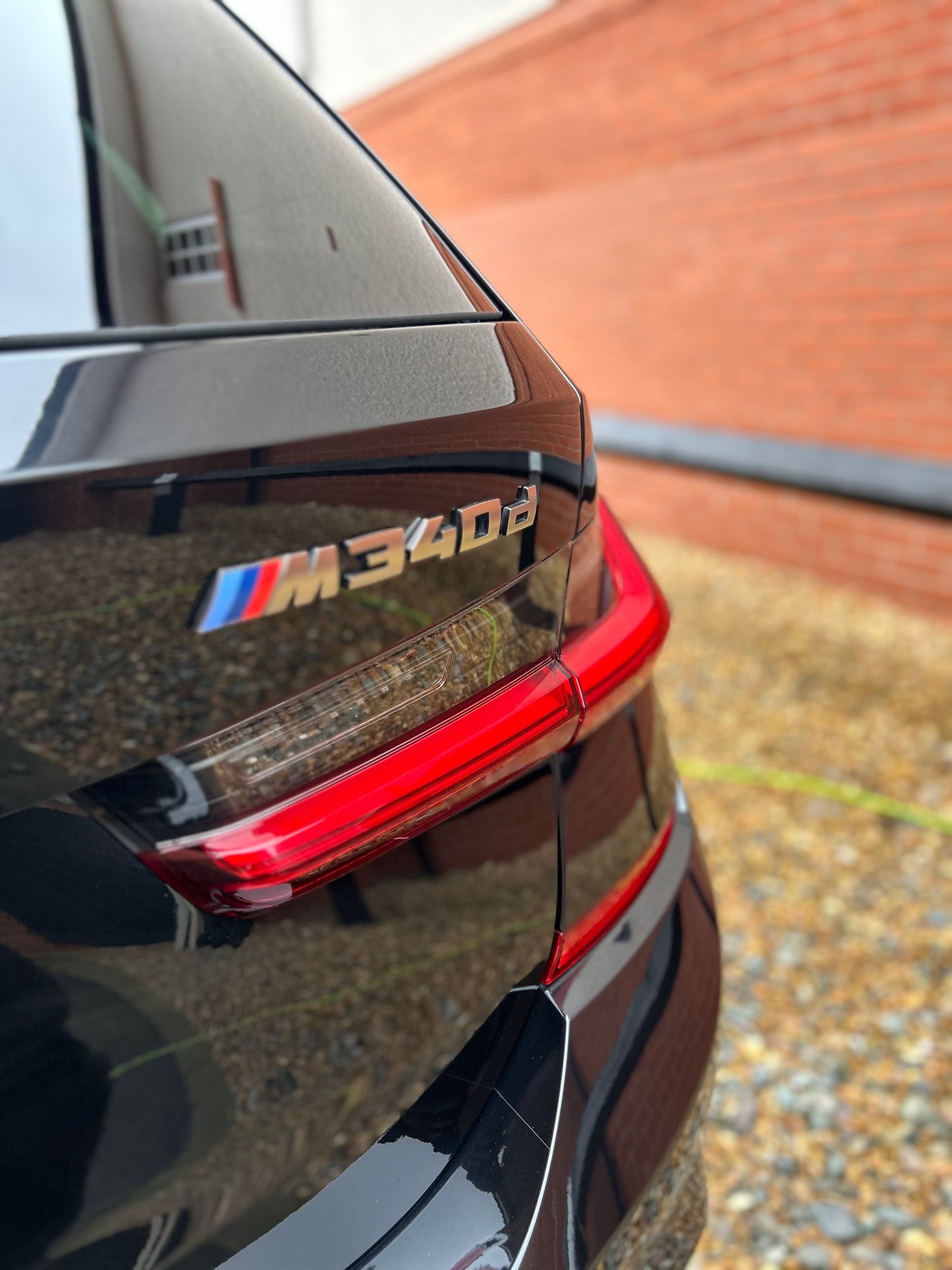 bmw m340d touring, car detailing, high gloss paint