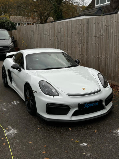 Sports car Porsche GT4 detailed ceramic coating package